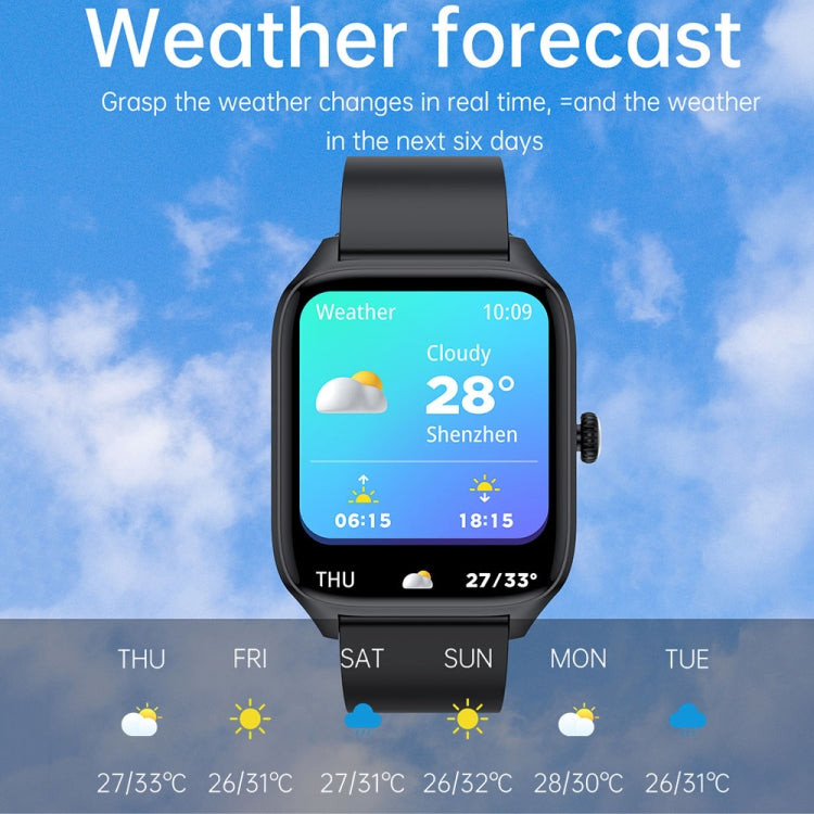 T19 Pro 1.96 inch IP67 Waterproof Silicone Band Smart Watch, Supports Dual-mode Bluetooth Call / Heart Rate Monitoring(Black) - Smart Watches by PMC Jewellery | Online Shopping South Africa | PMC Jewellery