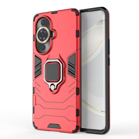 For Huawei nova 11 Pro Magnetic Ring Holder PC + TPU Phone Case(Red) - Huawei Cases by PMC Jewellery | Online Shopping South Africa | PMC Jewellery