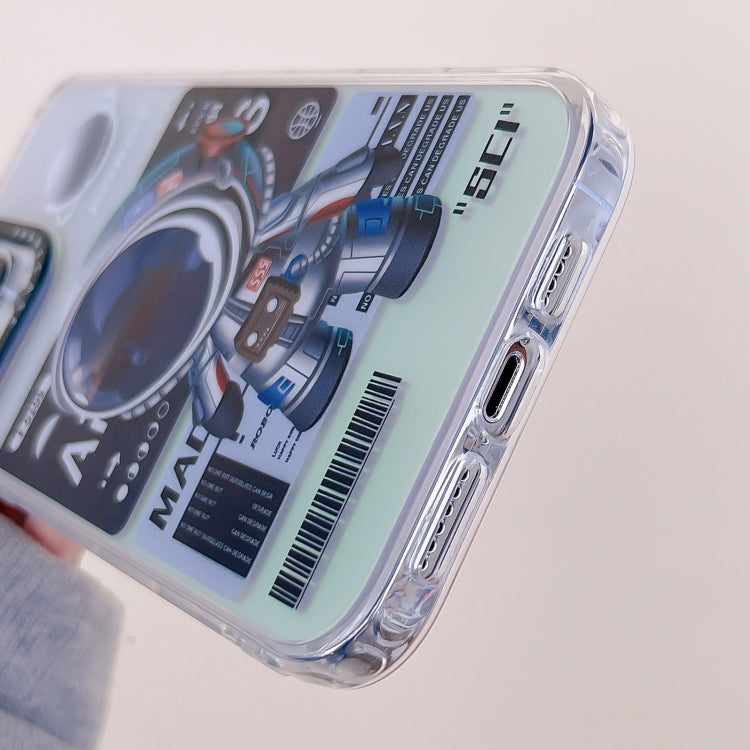 For iPhone 13 Pro Mechanical Astronaut Pattern TPU Phone Case(Blue) - iPhone 13 Pro Cases by PMC Jewellery | Online Shopping South Africa | PMC Jewellery