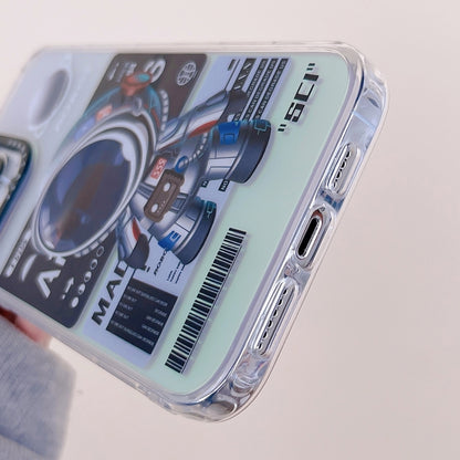 For iPhone 13 Pro Mechanical Astronaut Pattern TPU Phone Case(Blue) - iPhone 13 Pro Cases by PMC Jewellery | Online Shopping South Africa | PMC Jewellery