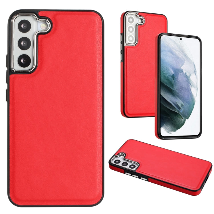 For Samsung Galaxy S23+ Leather Texture Full Coverage Phone Case(Red) - free shipping - PMC TechLife - Order now!