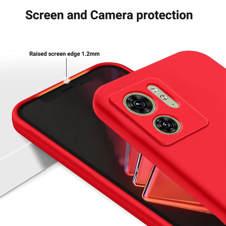 For Motorola Edge 40 5G Solid Color Liquid Silicone Dropproof Full Coverage Phone Case(Red) - Motorola Cases by PMC TechLife | Online Shopping South Africa | PMC TechLife | Buy Now Pay Later Mobicred