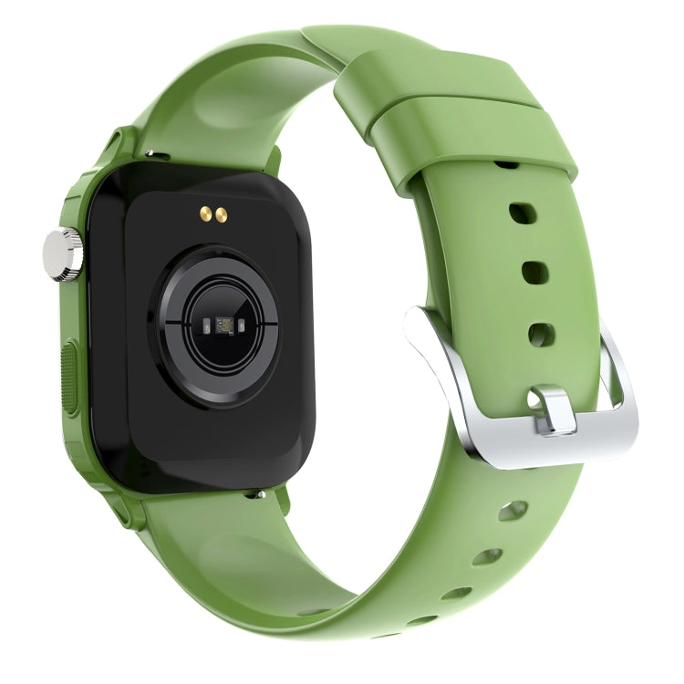 G96 1.85 inch HD Square Screen Rugged Smart Watch Support Bluetooth Calling/Heart Rate Monitoring/Blood Oxygen Monitoring(Green) - Smart Watches by PMC Jewellery | Online Shopping South Africa | PMC Jewellery