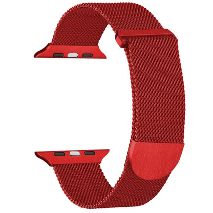 For Apple Watch Ultra 49mm Milanese Metal Magnetic Watch Band(Red) - Watch Bands by PMC Jewellery | Online Shopping South Africa | PMC Jewellery