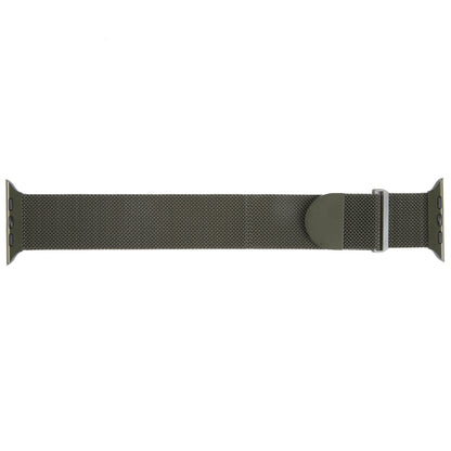 For Apple Watch Ultra 49mm Milanese Metal Magnetic Watch Band(Army Green) - Watch Bands by PMC Jewellery | Online Shopping South Africa | PMC Jewellery