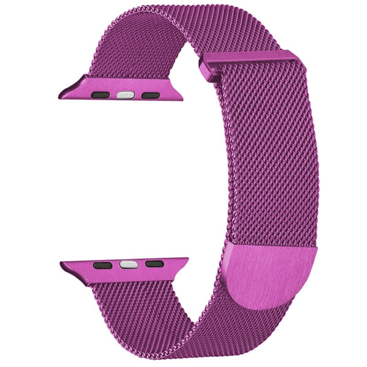 For Apple Watch 8 41mm Milanese Metal Magnetic Watch Band(Purple) - Watch Bands by PMC Jewellery | Online Shopping South Africa | PMC Jewellery