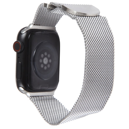 For Apple Watch 8 45mm Milanese Metal Magnetic Watch Band(Silver) - Watch Bands by PMC Jewellery | Online Shopping South Africa | PMC Jewellery