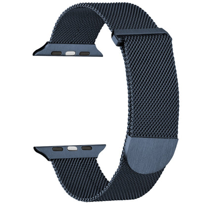 For Apple Watch 8 45mm Milanese Metal Magnetic Watch Band(Midnight Blue) - Watch Bands by PMC Jewellery | Online Shopping South Africa | PMC Jewellery