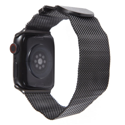 For Apple Watch 8 45mm Milanese Metal Magnetic Watch Band(Black) - Watch Bands by PMC Jewellery | Online Shopping South Africa | PMC Jewellery