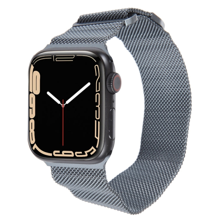 For Apple Watch 8 45mm Milanese Metal Magnetic Watch Band(Space Grey) - Watch Bands by PMC Jewellery | Online Shopping South Africa | PMC Jewellery