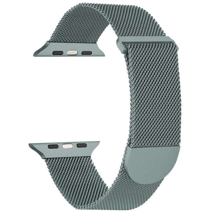 For Apple Watch 8 45mm Milanese Metal Magnetic Watch Band(Pine Green) - Watch Bands by PMC Jewellery | Online Shopping South Africa | PMC Jewellery