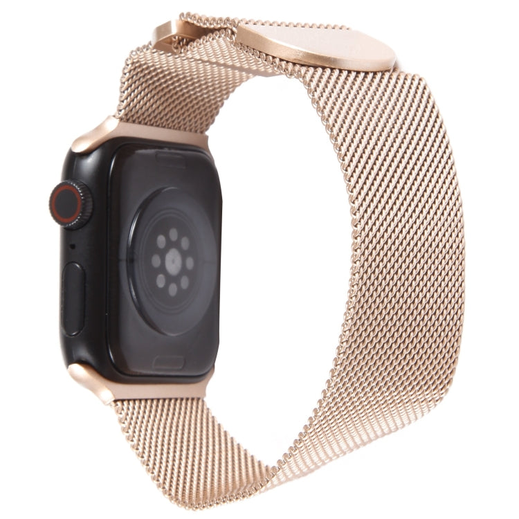 For Apple Watch SE 2022 44mm Milanese Metal Magnetic Watch Band(Retro Gold) - Watch Bands by PMC Jewellery | Online Shopping South Africa | PMC Jewellery