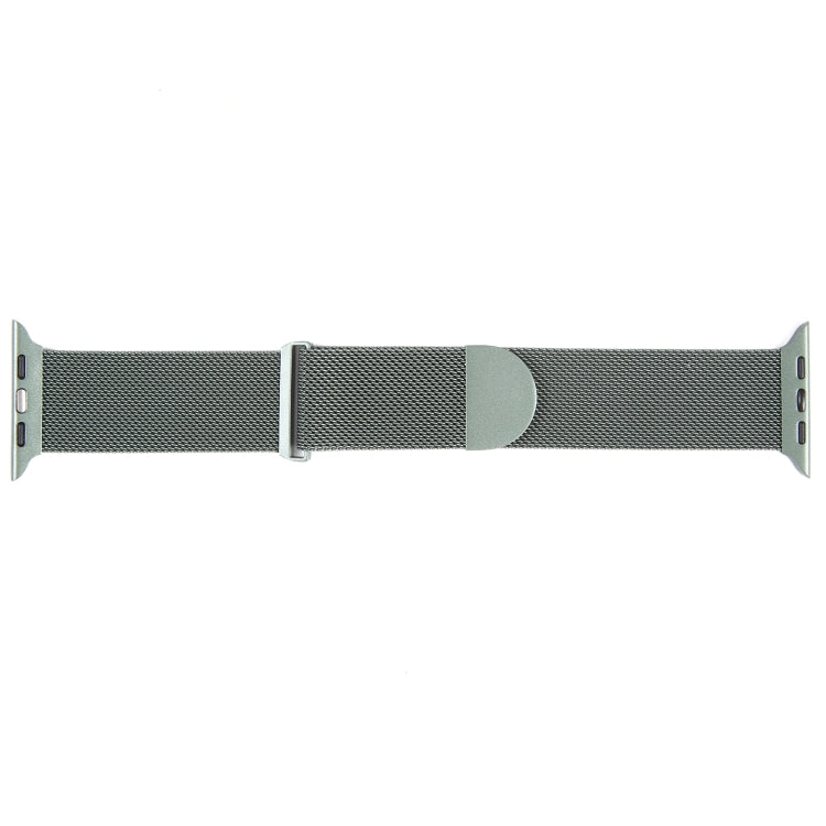 For Apple Watch 7 45mm Milanese Metal Magnetic Watch Band(Pine Green) - Watch Bands by PMC Jewellery | Online Shopping South Africa | PMC Jewellery