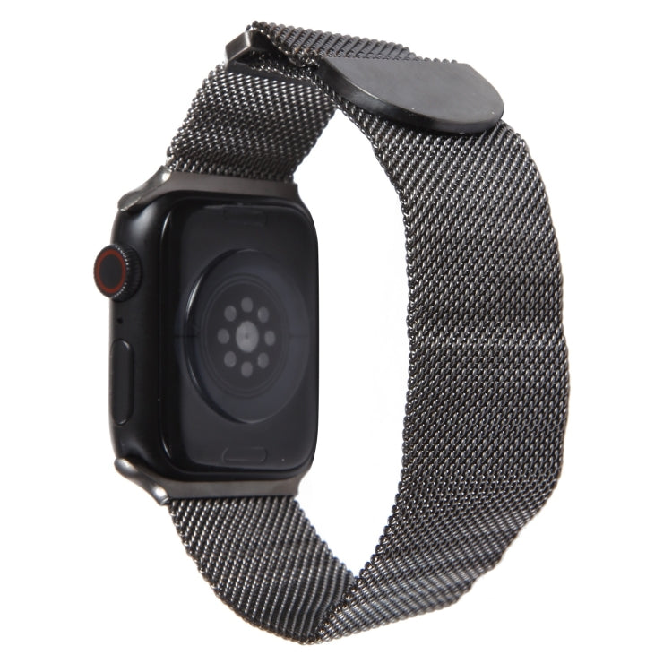 For Apple Watch SE 40mm Milanese Metal Magnetic Watch Band(Gunmetal) - Watch Bands by PMC Jewellery | Online Shopping South Africa | PMC Jewellery