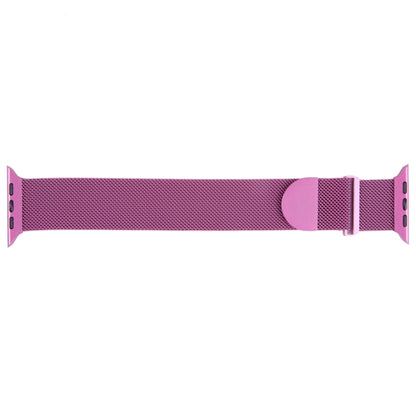 For Apple Watch SE 40mm Milanese Metal Magnetic Watch Band(Purple) - Watch Bands by PMC Jewellery | Online Shopping South Africa | PMC Jewellery