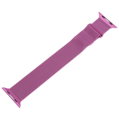 For Apple Watch SE 40mm Milanese Metal Magnetic Watch Band(Purple) - Watch Bands by PMC Jewellery | Online Shopping South Africa | PMC Jewellery