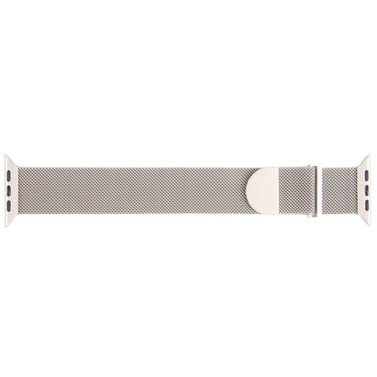 For Apple Watch SE 44mm Milanese Metal Magnetic Watch Band(Starlight) - Watch Bands by PMC Jewellery | Online Shopping South Africa | PMC Jewellery