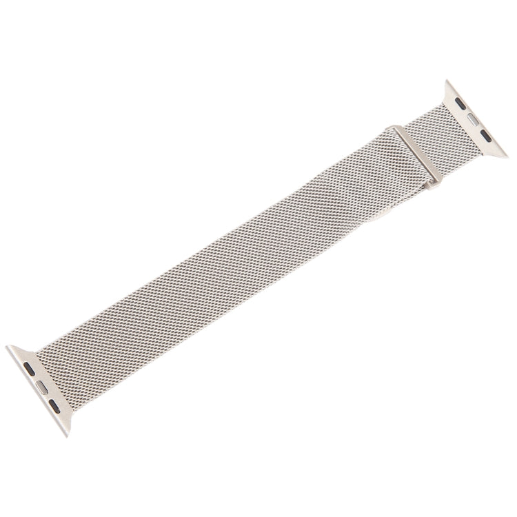 For Apple Watch SE 44mm Milanese Metal Magnetic Watch Band(Starlight) - Watch Bands by PMC Jewellery | Online Shopping South Africa | PMC Jewellery