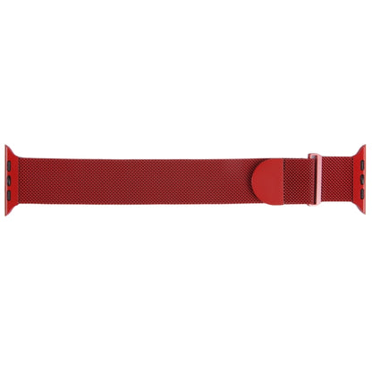 For Apple Watch 6 40mm Milanese Metal Magnetic Watch Band(Red) - Watch Bands by PMC Jewellery | Online Shopping South Africa | PMC Jewellery