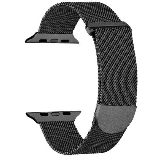 For Apple Watch 6 40mm Milanese Metal Magnetic Watch Band(Black) - Watch Bands by PMC Jewellery | Online Shopping South Africa | PMC Jewellery