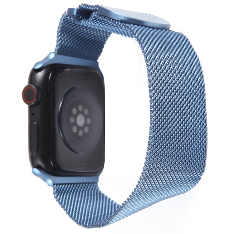 For Apple Watch 6 40mm Milanese Metal Magnetic Watch Band(Blue) - Watch Bands by PMC Jewellery | Online Shopping South Africa | PMC Jewellery