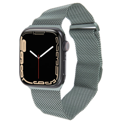 For Apple Watch 4 44mm Milanese Metal Magnetic Watch Band(Pine Green) - Watch Bands by PMC Jewellery | Online Shopping South Africa | PMC Jewellery