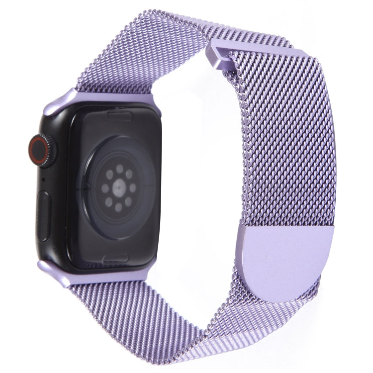 For Apple Watch 2 42mm Milanese Metal Magnetic Watch Band(Lavender Purple) - Watch Bands by PMC Jewellery | Online Shopping South Africa | PMC Jewellery