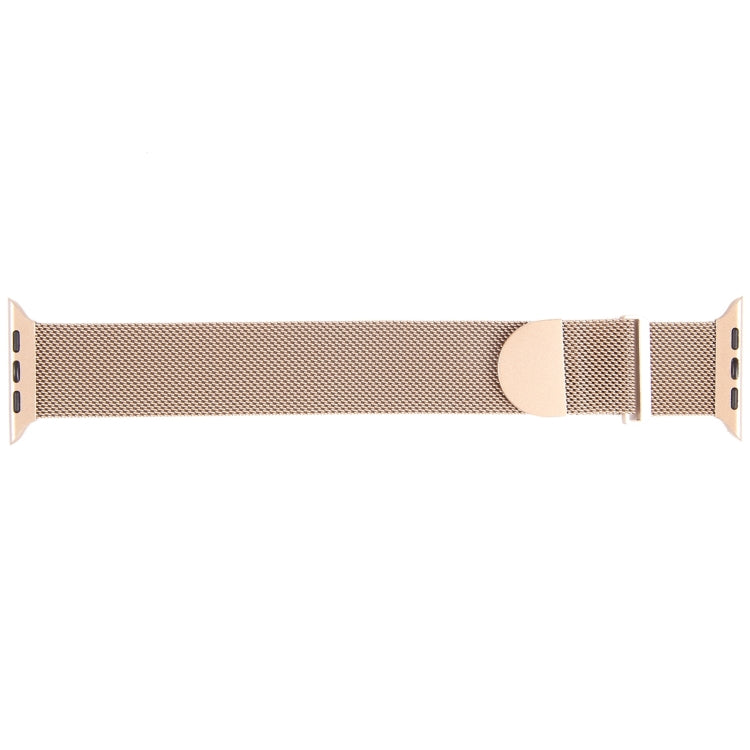 For Apple Watch 38mm Milanese Metal Magnetic Watch Band(Retro Gold) - Watch Bands by PMC Jewellery | Online Shopping South Africa | PMC Jewellery