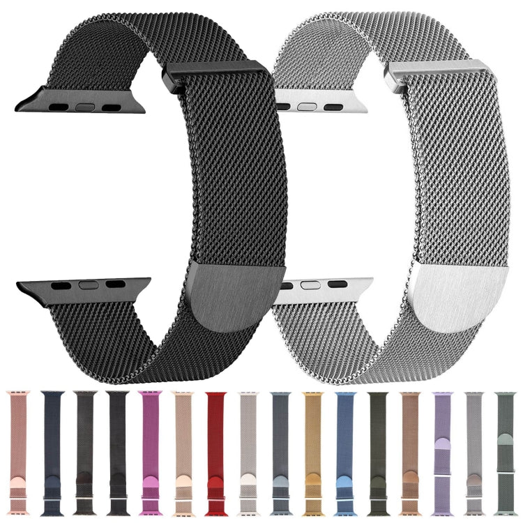 For Apple Watch 4 40mm Milanese Metal Magnetic Watch Band(Gunmetal) - Watch Bands by PMC Jewellery | Online Shopping South Africa | PMC Jewellery