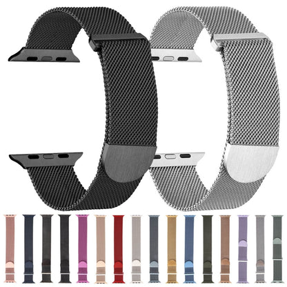 For Apple Watch 4 40mm Milanese Metal Magnetic Watch Band(Gunmetal) - Watch Bands by PMC Jewellery | Online Shopping South Africa | PMC Jewellery