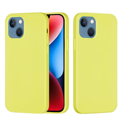 For iPhone 15 Solid Color Silicone Phone Case(Lemon Yellow) - iPhone 15 Cases by PMC Jewellery | Online Shopping South Africa | PMC Jewellery