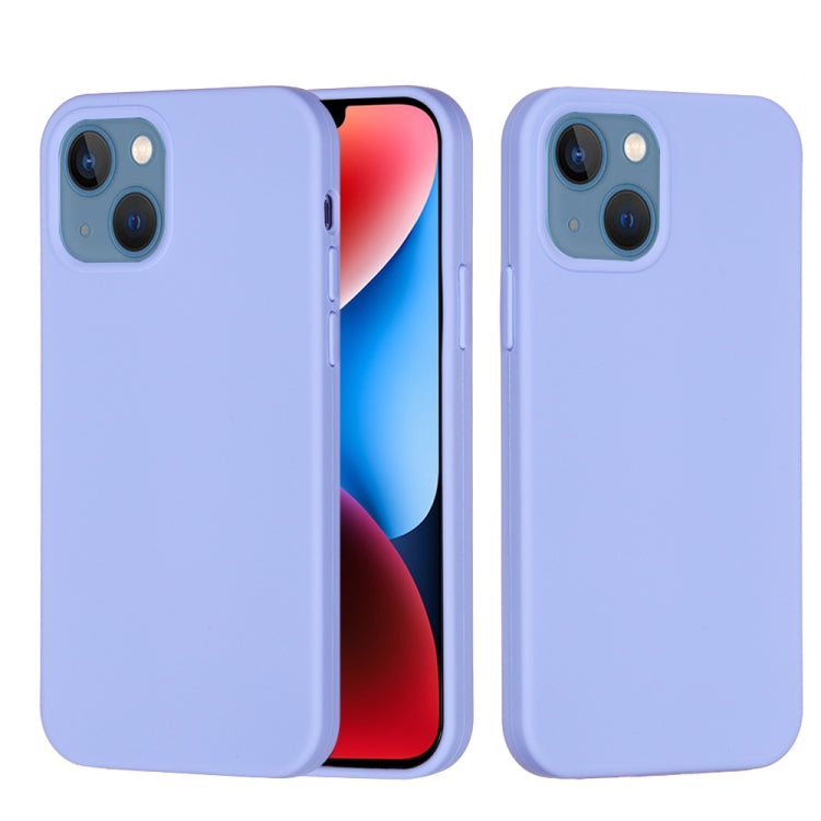 For iPhone 15 Plus Solid Color Silicone Phone Case(Purple) - iPhone 15 Plus Cases by PMC TechLife | Online Shopping South Africa | PMC TechLife