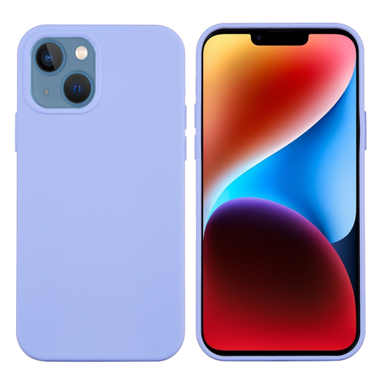 For iPhone 15 Plus Solid Color Silicone Phone Case(Purple) - iPhone 15 Plus Cases by PMC TechLife | Online Shopping South Africa | PMC TechLife
