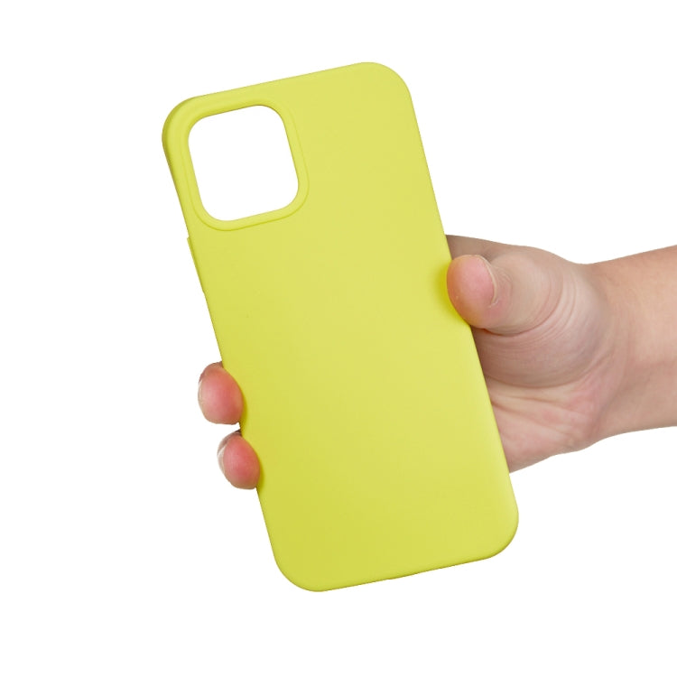 For iPhone 15 Pro Max Solid Color Silicone Phone Case(Lemon Yellow) - iPhone 15 Pro Max Cases by PMC TechLife | Online Shopping South Africa | PMC TechLife