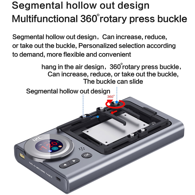 i2C T20 Intelligent Motherboard Middle Layered Heating Platform, Plug:US - Repair Platform by PMC Jewellery | Online Shopping South Africa | PMC Jewellery