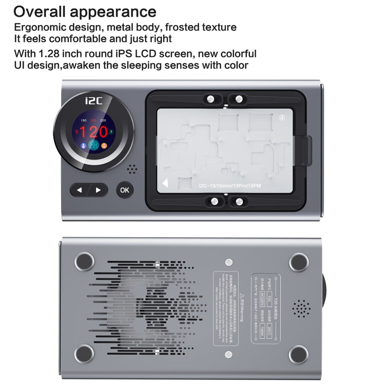 i2C T20 Intelligent Motherboard Middle Layered Heating Platform For iPhone X-14 Series, Plug:US - Repair Platform by PMC Jewellery | Online Shopping South Africa | PMC Jewellery