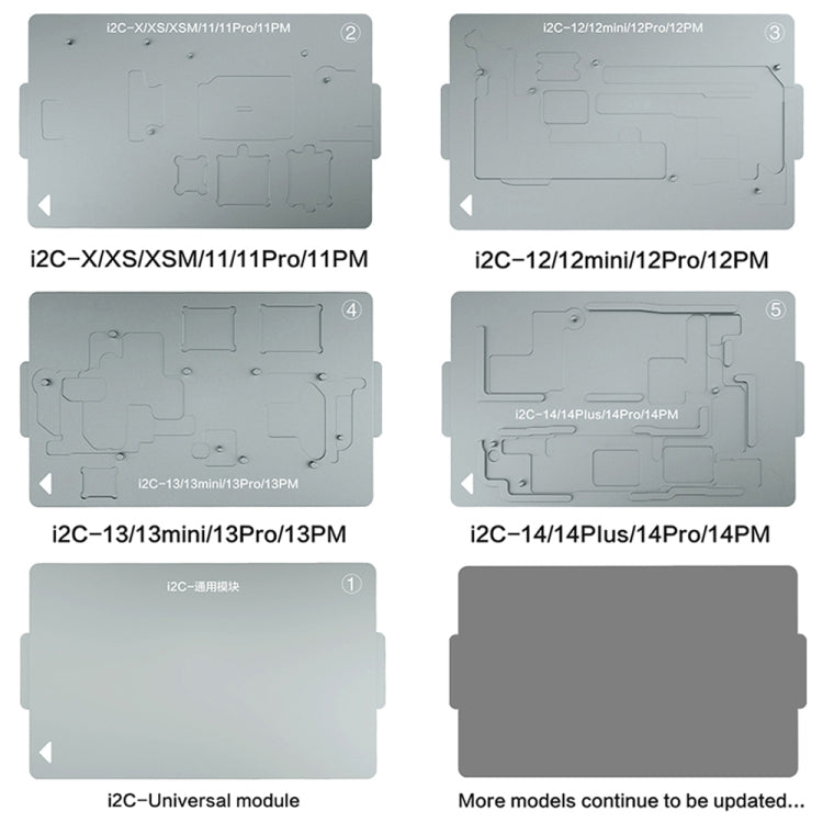 i2C T20 Intelligent Motherboard Middle Layered Heating Platform For iPhone X-14 Series, Plug:US - Repair Platform by PMC Jewellery | Online Shopping South Africa | PMC Jewellery