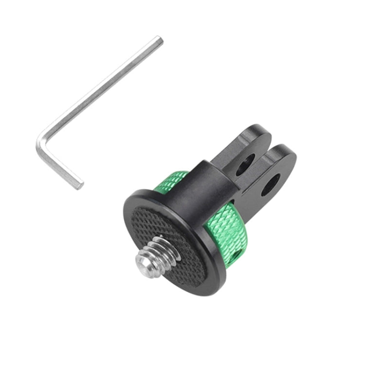 1/4 inch Screw Adjustable Metal Action Camera Adapter(Green Black) - Connection Mount by PMC TechLife | Online Shopping South Africa | PMC TechLife