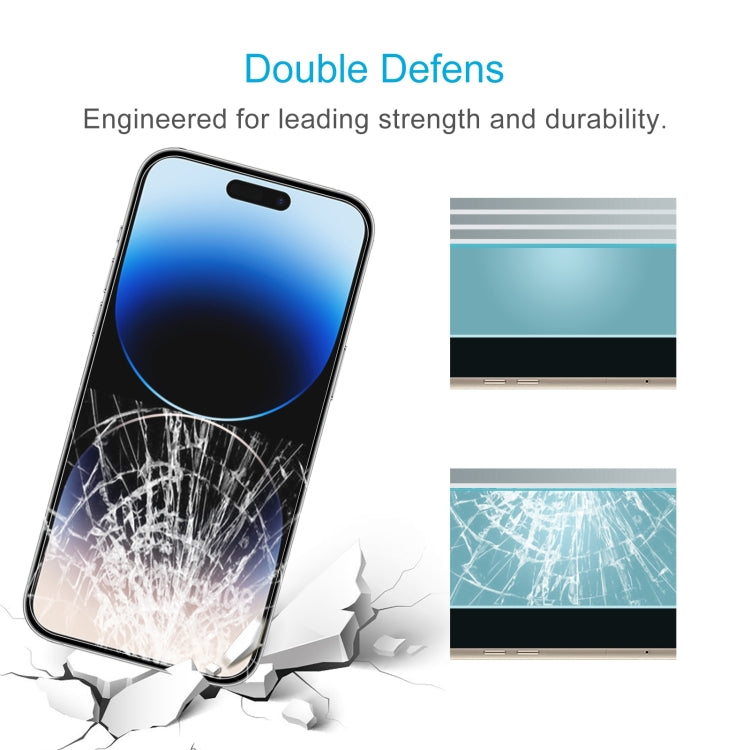 For iPhone 15 Plus / 15 Pro Max 50pcs 0.26mm 9H 2.5D High Aluminum Tempered Glass Film - Tempered Glass Film by PMC Jewellery | Online Shopping South Africa | PMC Jewellery