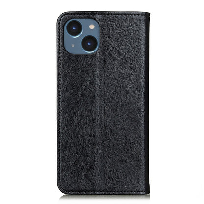 For iPhone 15 Plus Magnetic Crazy Horse Texture Horizontal Flip Leather Phone Case(Black) - iPhone 15 Plus Cases by PMC Jewellery | Online Shopping South Africa | PMC Jewellery