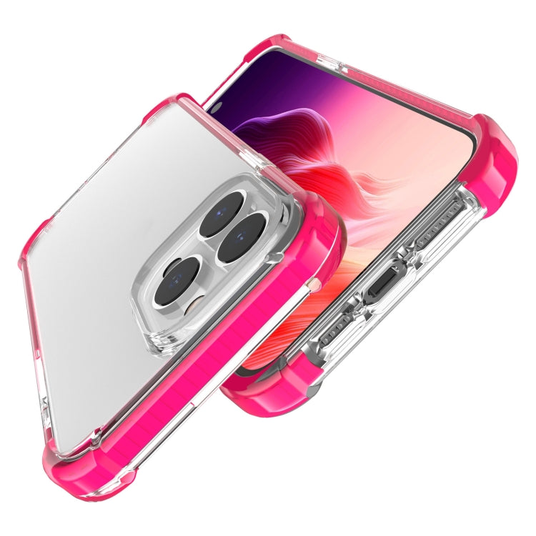 For iPhone 15 Pro Max Four-corner Shockproof TPU + Acrylic Phone Case(Pink) - iPhone 15 Pro Max Cases by PMC Jewellery | Online Shopping South Africa | PMC Jewellery