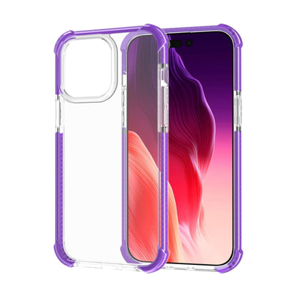 For iPhone 15 Pro Max Four-corner Shockproof TPU + Acrylic Phone Case(Purple) - iPhone 15 Pro Max Cases by PMC Jewellery | Online Shopping South Africa | PMC Jewellery