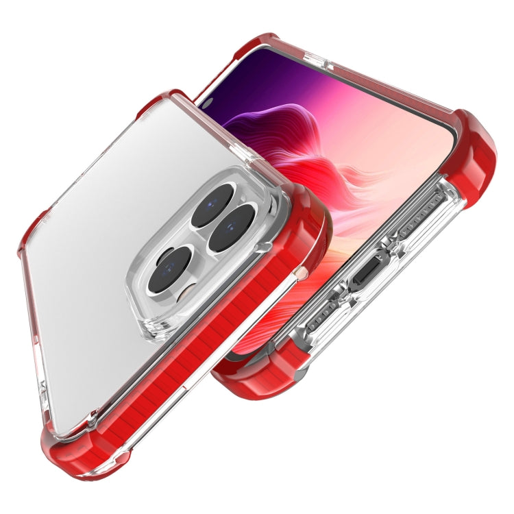 For iPhone 15 Pro Max Four-corner Shockproof TPU + Acrylic Phone Case(Red) - iPhone 15 Pro Max Cases by PMC TechLife | Online Shopping South Africa | PMC TechLife
