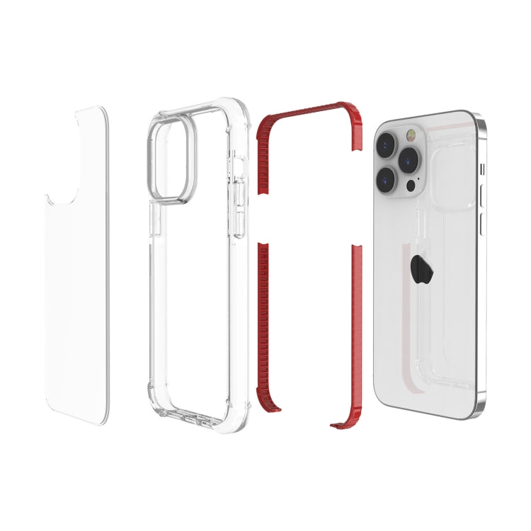 For iPhone 15 Pro Max Four-corner Shockproof TPU + Acrylic Phone Case(Brown) - iPhone 15 Pro Max Cases by PMC TechLife | Online Shopping South Africa | PMC TechLife