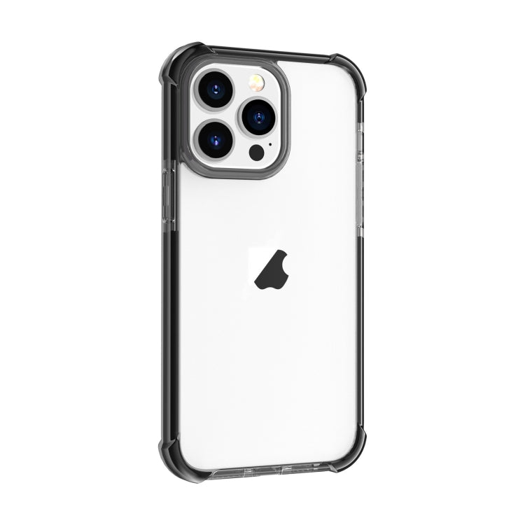For iPhone 15 Pro Four-corner Shockproof TPU + Acrylic Phone Case(Black) - iPhone 15 Pro Cases by PMC TechLife | Online Shopping South Africa | PMC TechLife