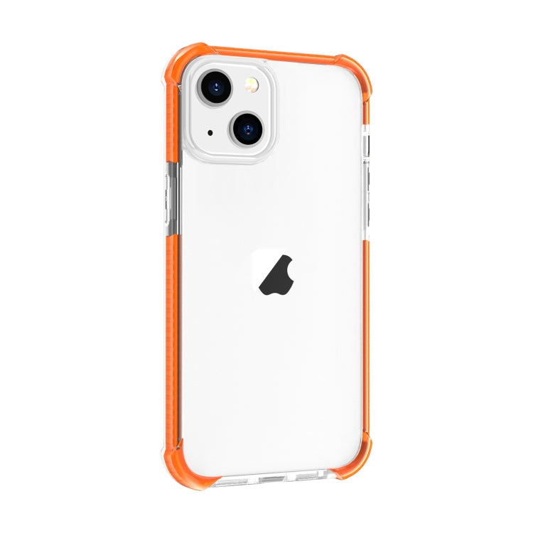 For iPhone 15 Plus Four-corner Shockproof TPU + Acrylic Phone Case(Orange) - iPhone 15 Plus Cases by PMC TechLife | Online Shopping South Africa | PMC TechLife