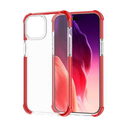 For iPhone 15 Four-corner Shockproof TPU + Acrylic Phone Case(Red) - iPhone 15 Cases by PMC Jewellery | Online Shopping South Africa | PMC Jewellery