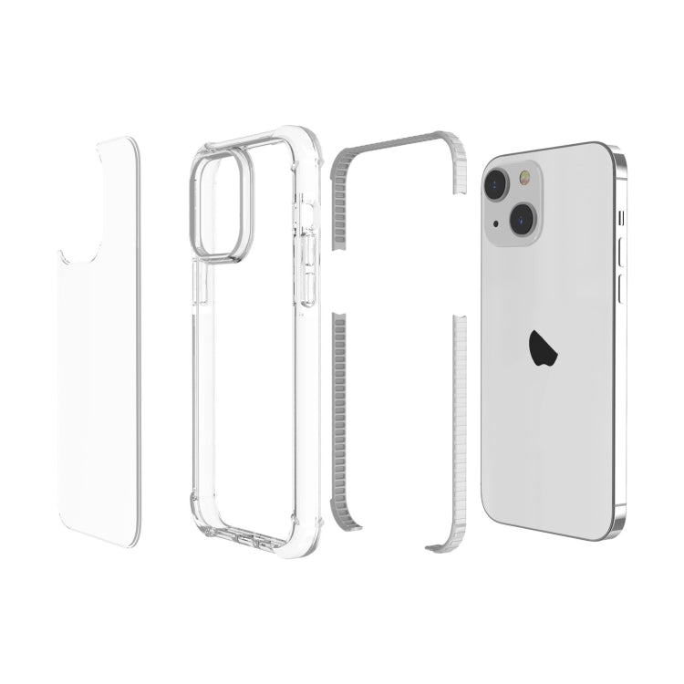 For iPhone 15 Four-corner Shockproof TPU + Acrylic Phone Case(Transparent) - iPhone 15 Cases by PMC TechLife | Online Shopping South Africa | PMC TechLife