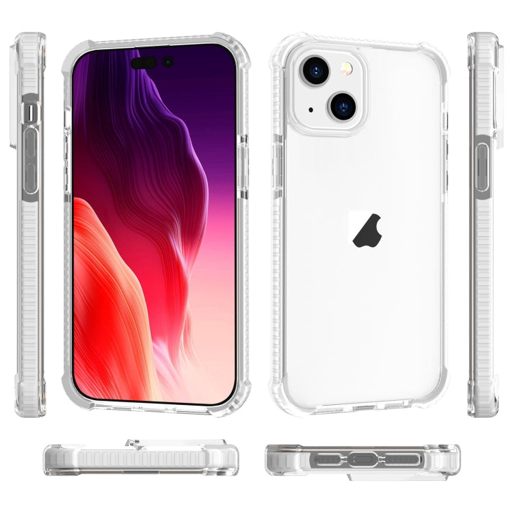 For iPhone 15 Four-corner Shockproof TPU + Acrylic Phone Case(Transparent) - iPhone 15 Cases by PMC TechLife | Online Shopping South Africa | PMC TechLife