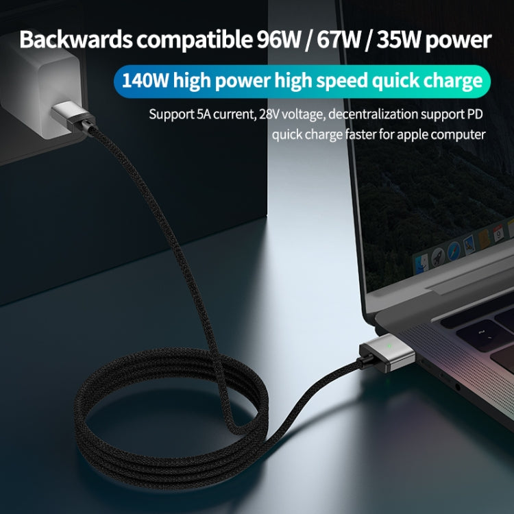 140W Type-C to Magsafe 3 Magnetic Charging Cable, Length:2m(Silver) - Cable & Adapter by PMC TechLife | Online Shopping South Africa | PMC TechLife